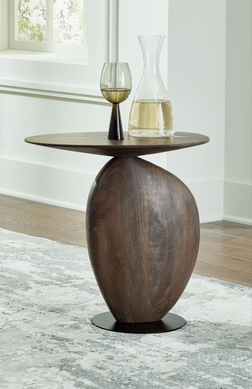 Cormmet - Brown / Black - Accent Table - JaxCo Furniture