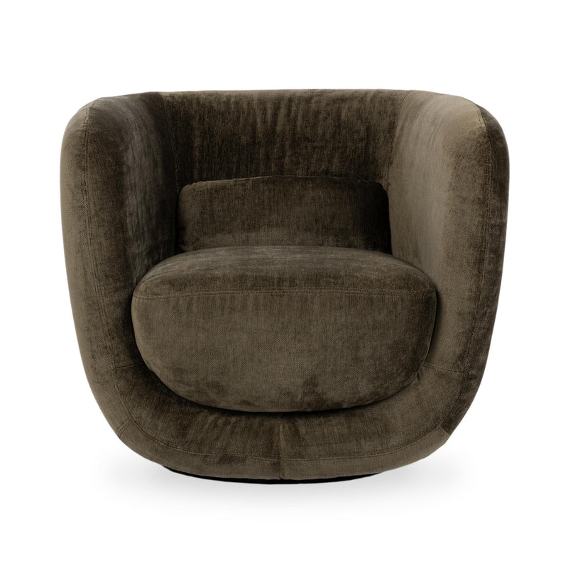 Nico - Upholstered Swivel Chair - Olive Green - JaxCo Furniture