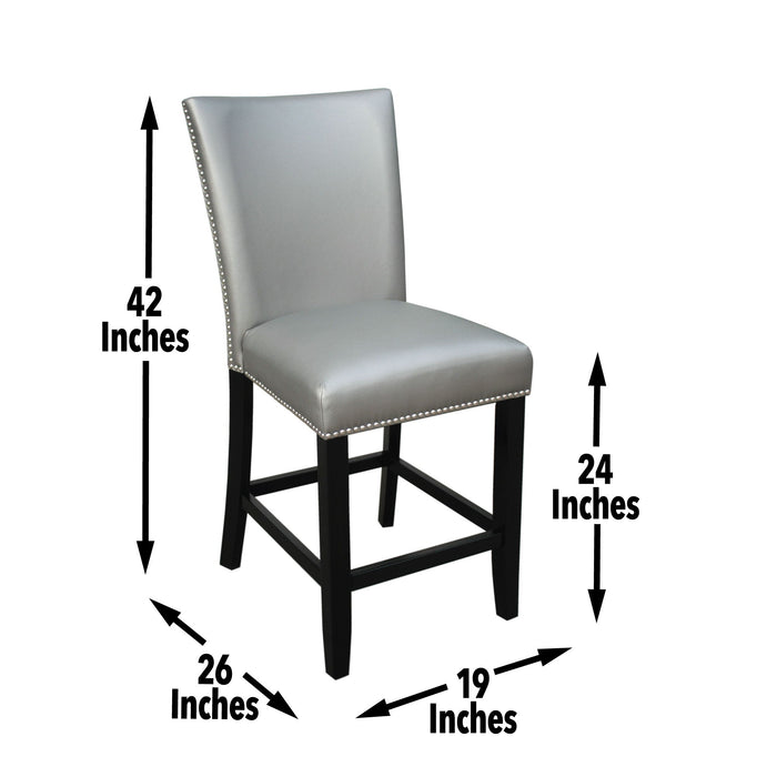 Camila - Square Counter Dining Set - White Top - JaxCo Furniture