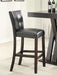 Alberton - Leatherette Upholstered Bar Chair (Set of 2) - Black - JaxCo Furniture