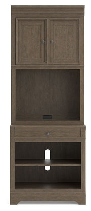 Janismore - Weathered Gray - Bookcase - JaxCo Furniture