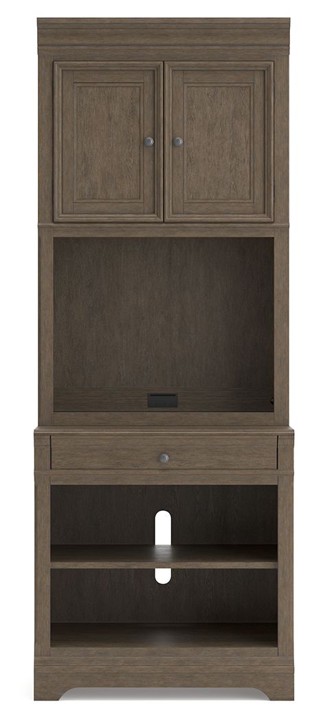 Janismore - Weathered Gray - Bookcase - JaxCo Furniture