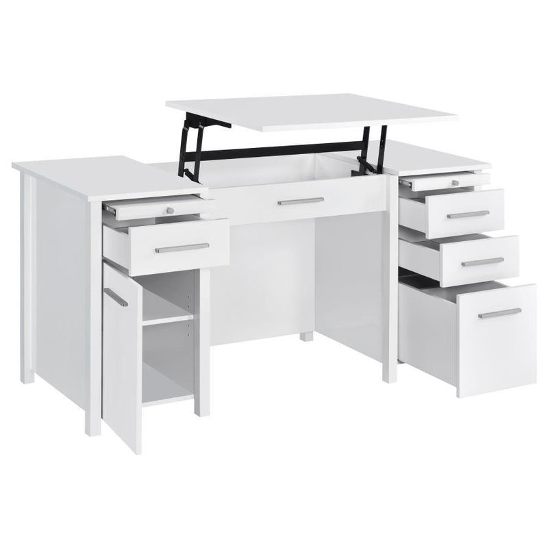 Dylan - 4-Drawer Lift Top Office Desk - JaxCo Furniture