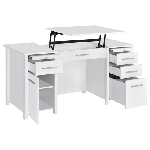 Dylan - 4-Drawer Lift Top Office Desk - JaxCo Furniture