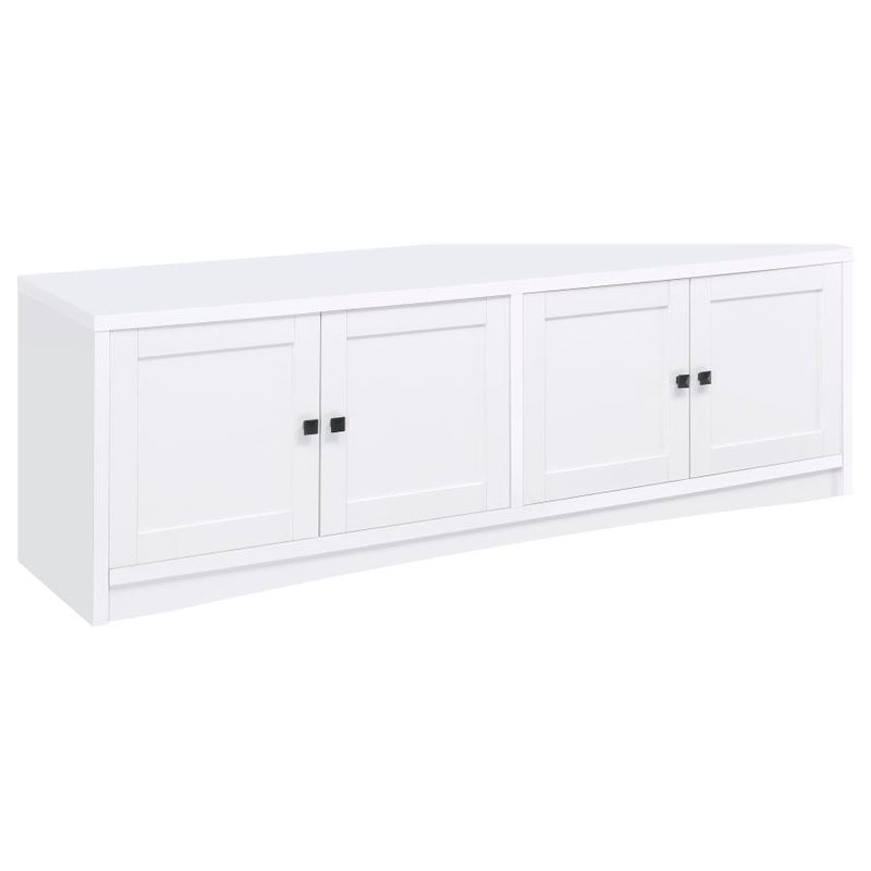 Laughlin - 3-piece Entertainment Center TV Stand - White - JaxCo Furniture