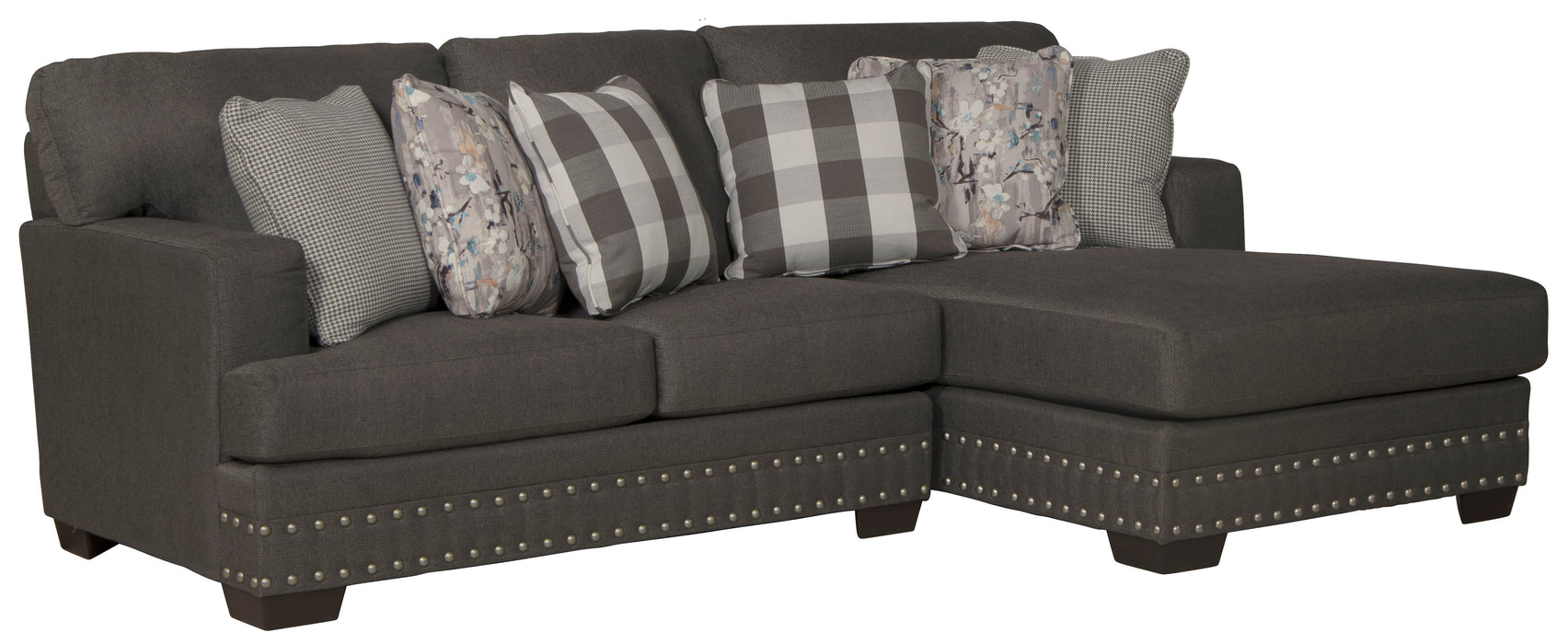 Crawford - Sectional With Accent Pillows - JaxCo Furniture