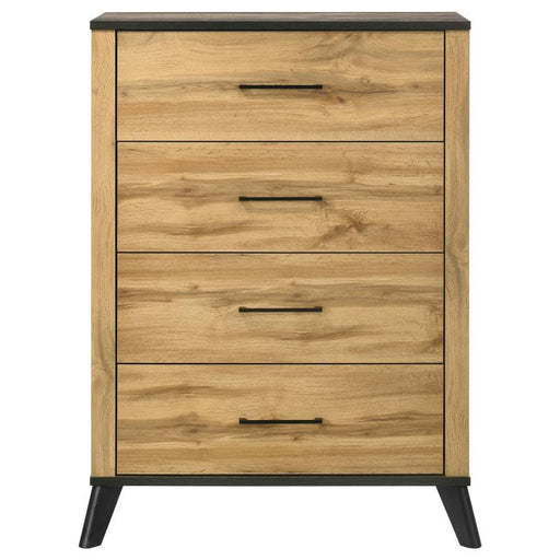 Kaywood - 4-Drawer Bedroom Chest Of Drawers - Natural Pine - JaxCo Furniture