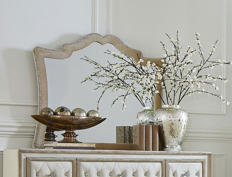 Antonella - Upholstered Dresser Mirror - JaxCo Furniture