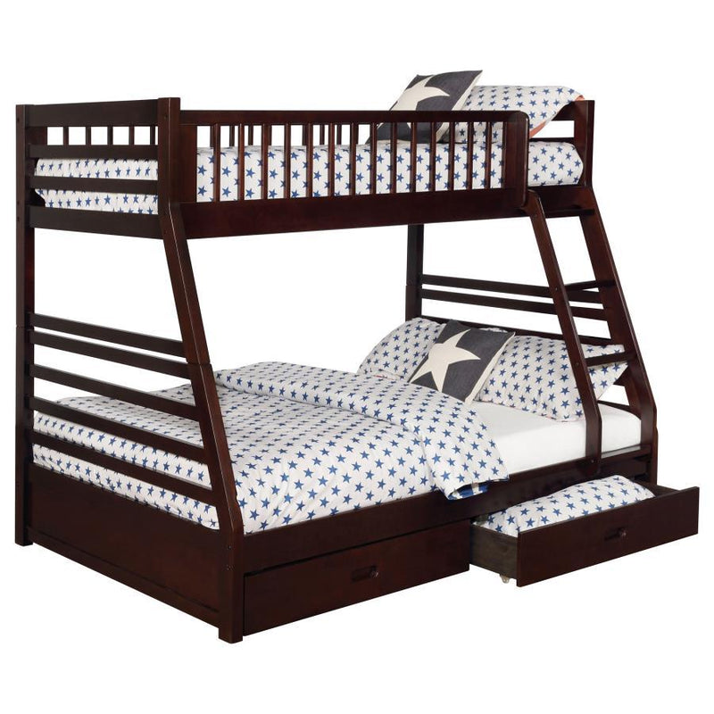Ashton - 2-Drawer Wood Bunk Bed - JaxCo Furniture