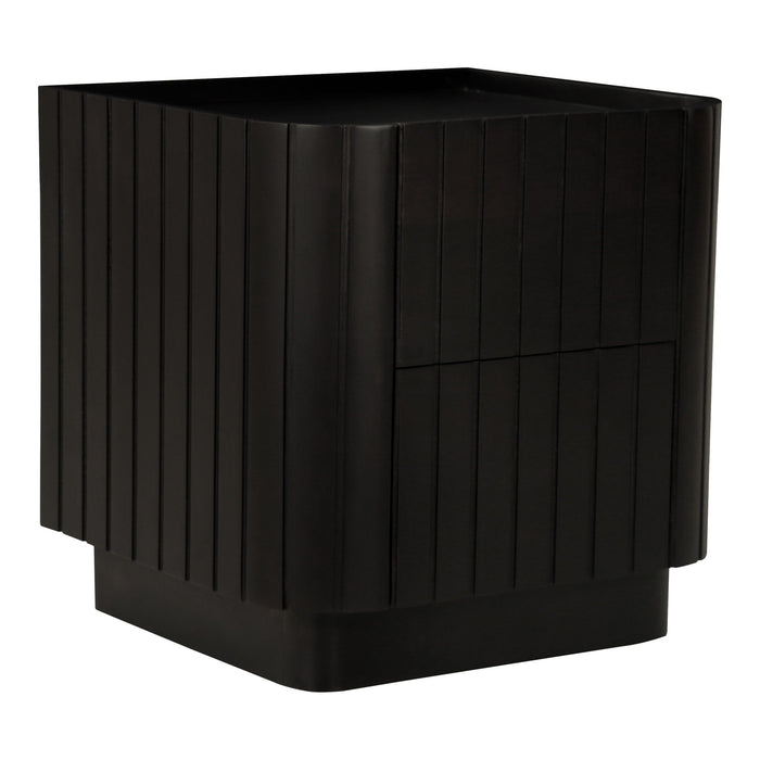 Povera - Nightstand - Black - JaxCo Furniture