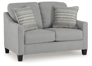 Adlai - Shadow - Loveseat - JaxCo Furniture