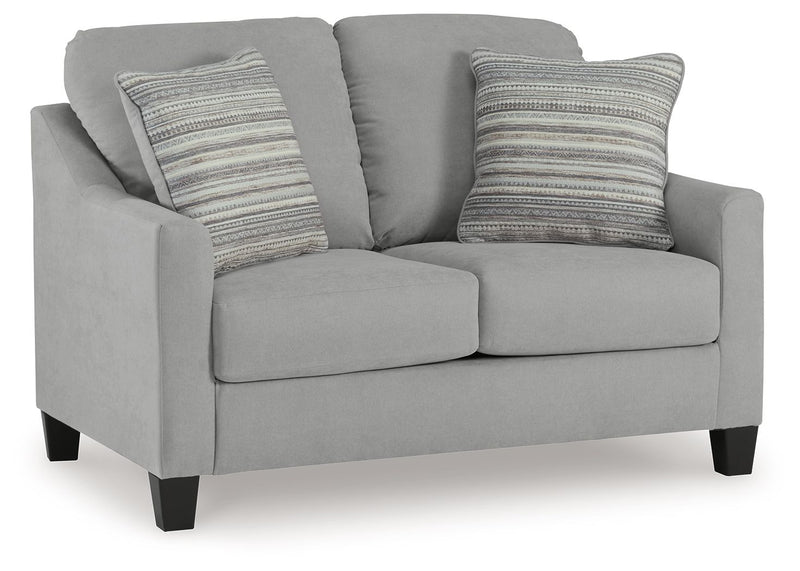 Adlai - Shadow - Loveseat - JaxCo Furniture