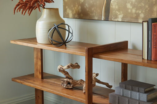 Fayemour - Brown - Console Sofa Table - JaxCo Furniture