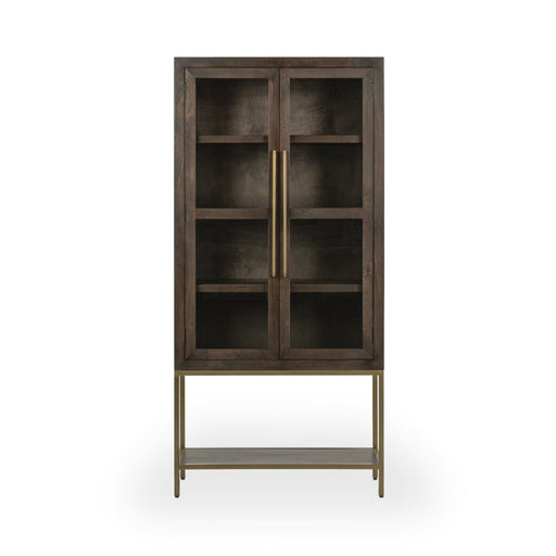 Freemont - Solid Wood Tall Cabinet - Brown - JaxCo Furniture