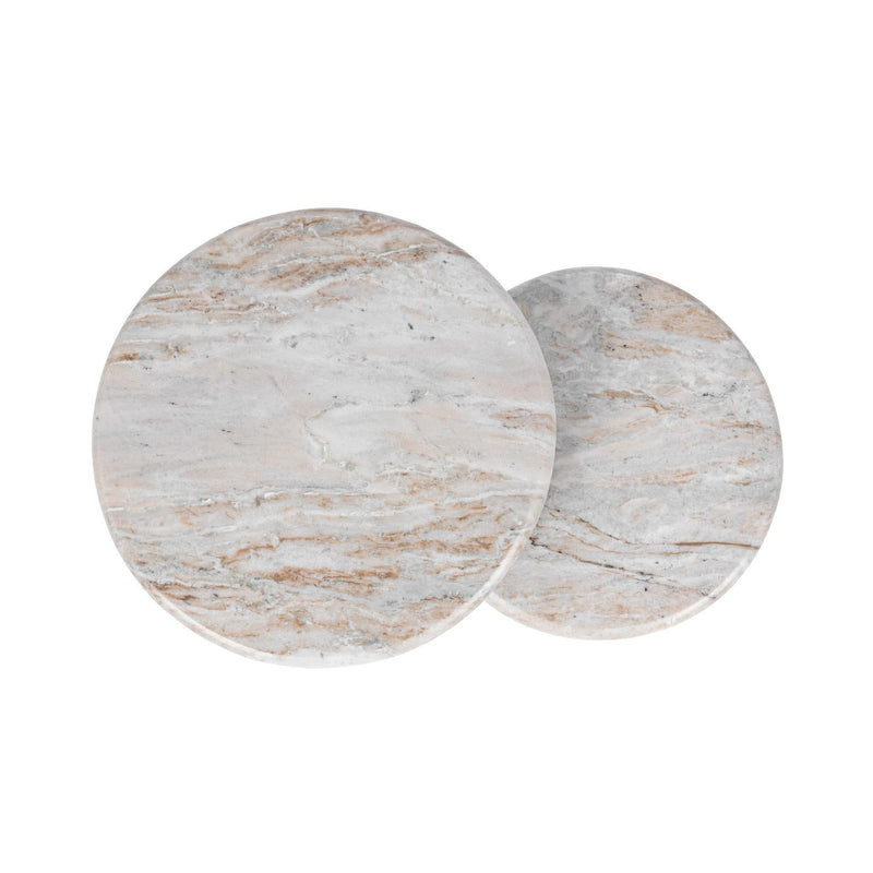 Huxley - Marble Round Accent Table - JaxCo Furniture