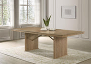Adina - Extension Dining Table - Distressed Light Brown - JaxCo Furniture