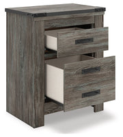 Frandern - Gray - Two Drawer Night Stand - JaxCo Furniture