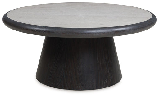 Bracken - French Black - Round Cocktail Table - JaxCo Furniture