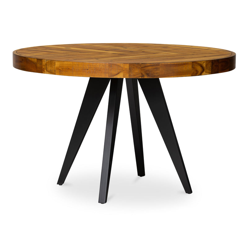 Parq - Round Dining Table - Brown - JaxCo Furniture