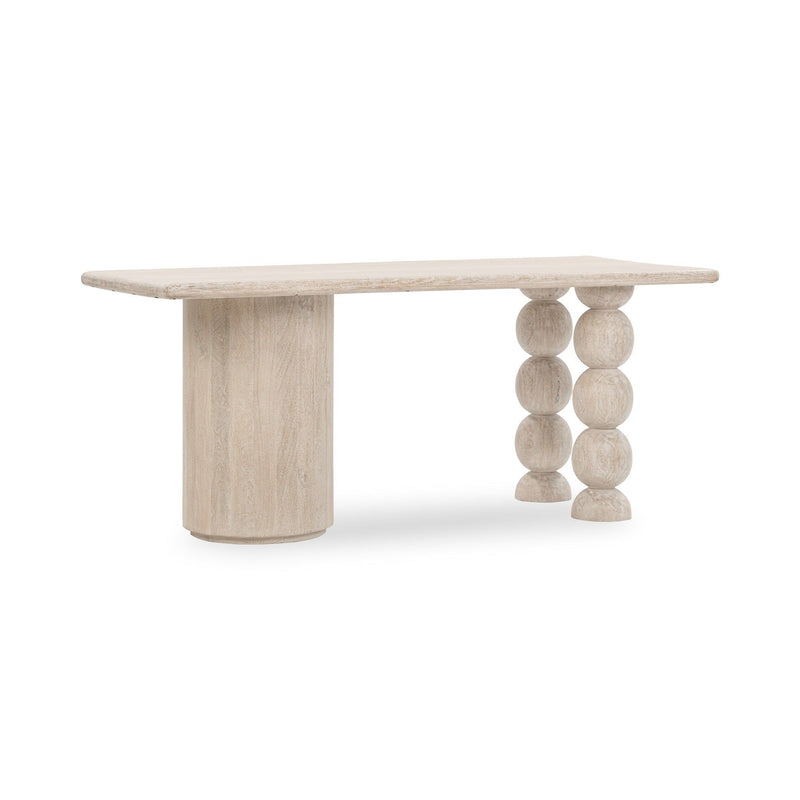 Adir - Desk - Cream - JaxCo Furniture