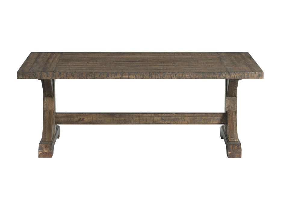 Finn - Trestle Coffee Table - Walnut - JaxCo Furniture