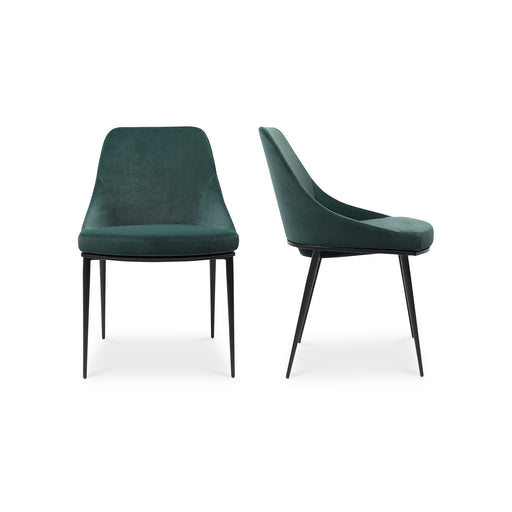 Sedona - Dining Chair Chair Velvet (Set of 2) - Green - JaxCo Furniture