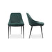 Sedona - Dining Chair Chair Velvet (Set of 2) - Green - JaxCo Furniture