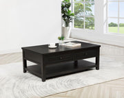 Concord - 2-Drawer Rectangular Coffee Table - Distressed Java - JaxCo Furniture