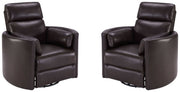 Radius - Cordless Power Swivel Glider Recliner (Set of 2) - JaxCo Furniture