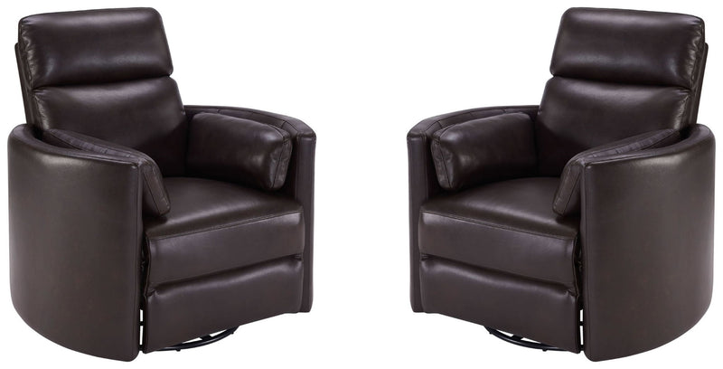 Radius - Cordless Power Swivel Glider Recliner (Set of 2) - JaxCo Furniture