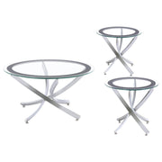 Brooke - Round Coffee Table Set - JaxCo Furniture