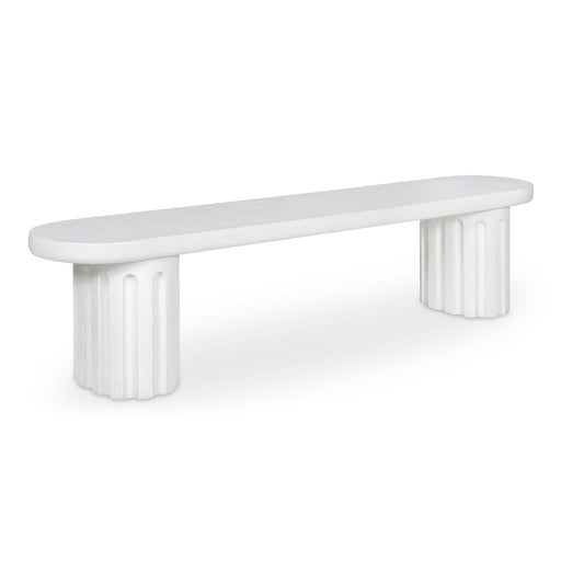 Eris - Outdoor Dining Bench - White - JaxCo Furniture