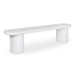 Eris - Outdoor Dining Bench - White - JaxCo Furniture