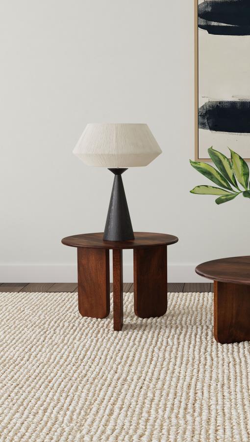 Dale - Round Solid Mango Wood Table - JaxCo Furniture