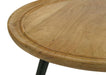 Zoe - Round Mango Wood Coffee Table - Natural - JaxCo Furniture