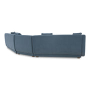 Fraser - 3 Piece Modular Sectional With Slipper - Deep Blue - JaxCo Furniture