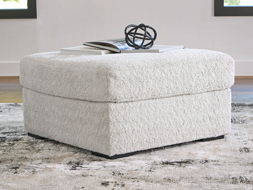 Cuddle Plush - Arctic - Oversized Accent Ottoman - JaxCo Furniture