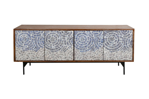 Crossings - Console - Coconut Shell - JaxCo Furniture