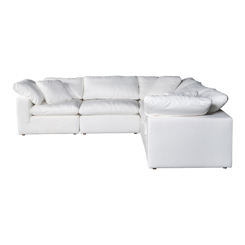 Terra - Livesmart Fabric Condo Classic L Modular Sectional - Cream - JaxCo Furniture
