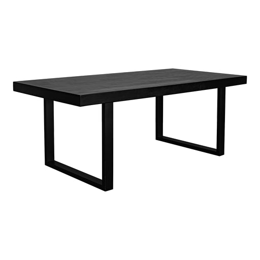 Jedrik - Outdoor Dining Table Large - Black - Concrete - JaxCo Furniture