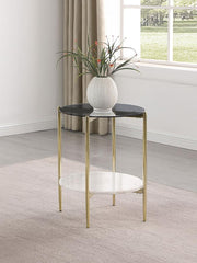 Jonelle - Round Glass Top Table - JaxCo Furniture