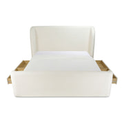 Sophia - Queen Bed - Cream - JaxCo Furniture