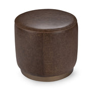 Clair - Leather Round Table - JaxCo Furniture