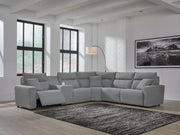 ModMax II - Salt And Pepper - Reclining Sectional - JaxCo Furniture