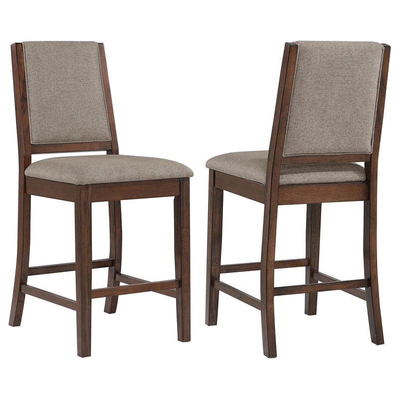 Patterson - Upholstered Counter Chair (Set of 2) - Mango Oak - JaxCo Furniture