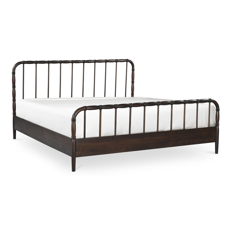 Vivian - Queen Bed - Dark Brown - JaxCo Furniture