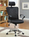 Stark - Upholstered Adjustable Mesh Office Desk Chair - Black - JaxCo Furniture