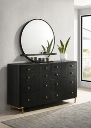 Arini - 8-Drawer Bedroom Dresser With Mirror - JaxCo Furniture
