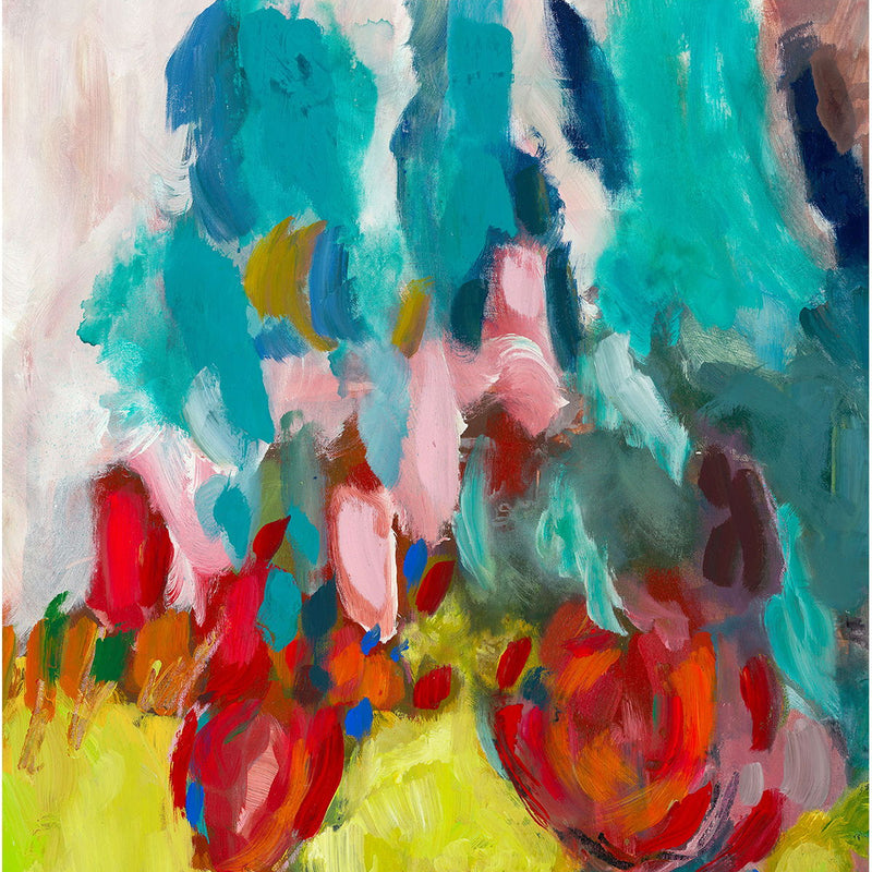 Ground Breaking - 48" x 48" Painting By Buddy Whitlock (Set of 4) - Blue - JaxCo Furniture