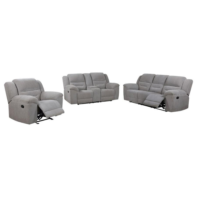 Gilson - Chenille Upholstered Sofa Set - JaxCo Furniture